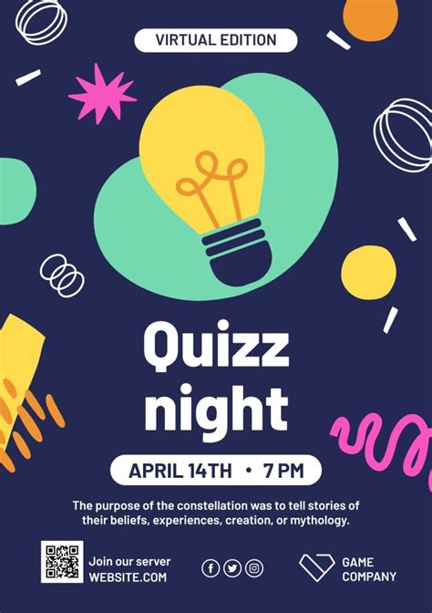 quiz night flyer template